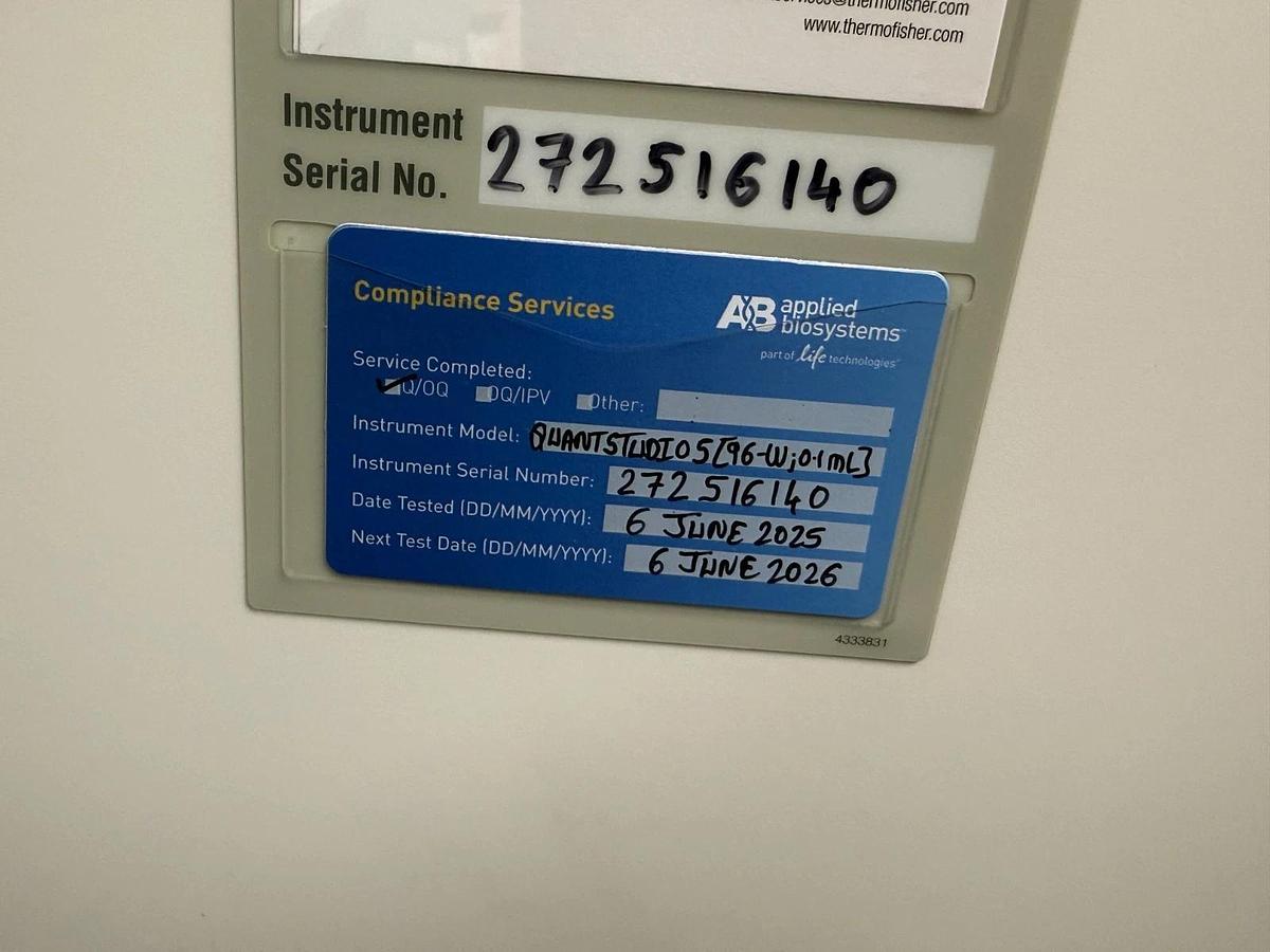 Used Applied Biosystems QuantStudio 5 Real-Time qPCR System | 0.1mL 96-Well 2025