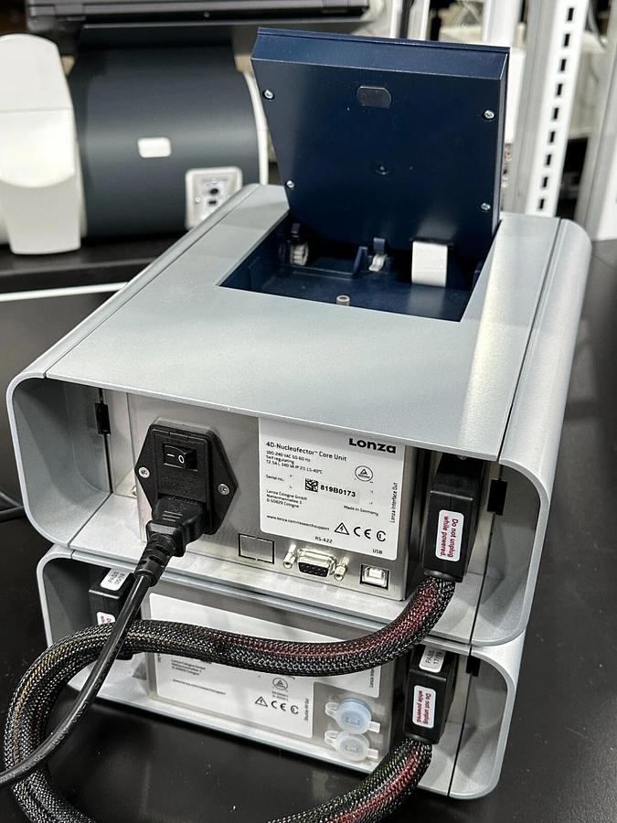 Used Lonza 4D Nucleofector Nucleofection Transfection System Core Unit & X Unit