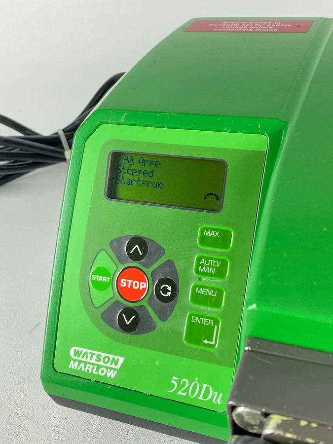 Used Watson Marlow 520DUN DRIVE 220RPM Peristaltic Process Pump w/ Pumphead NEMA 4X