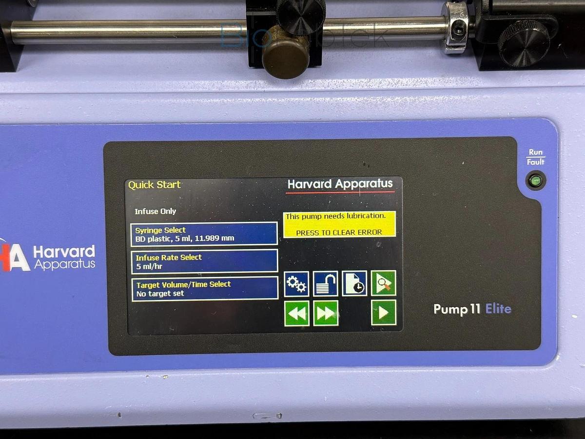 Used Harvard Apparatus touch dual Infusion syringe pump 11 elite