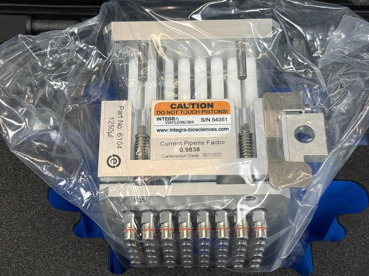 Used INTEGRA VIAFLO 96/384 Liquid Handler 96-channel Pipetting Head 96 x 50-1250µl