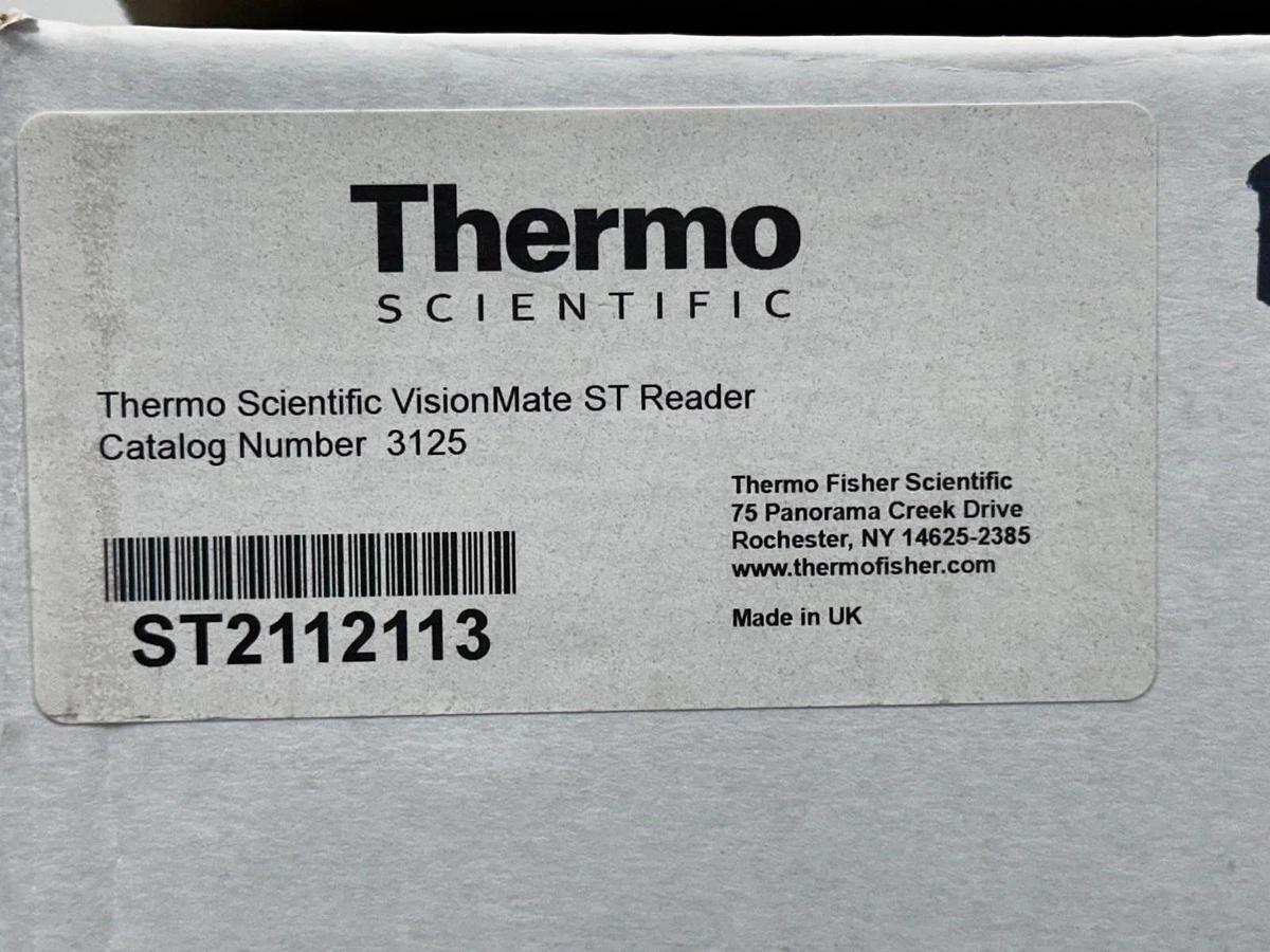 Used Thermo Scientific VisionMate ST Single-Tube 2D Barcode Reader with software NEW