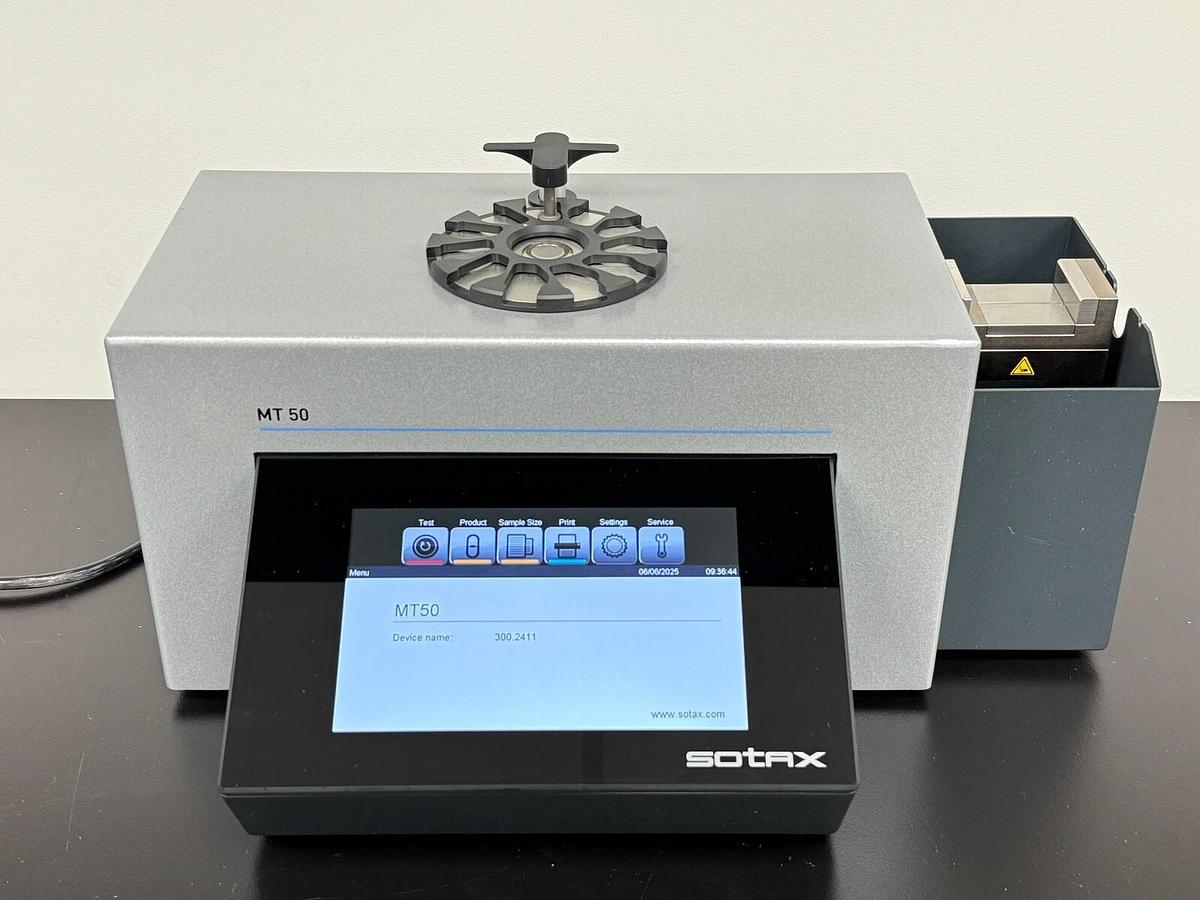 Used Sotax Pharmatron MultiTest 50 G2 MT50 tablet hardness tester