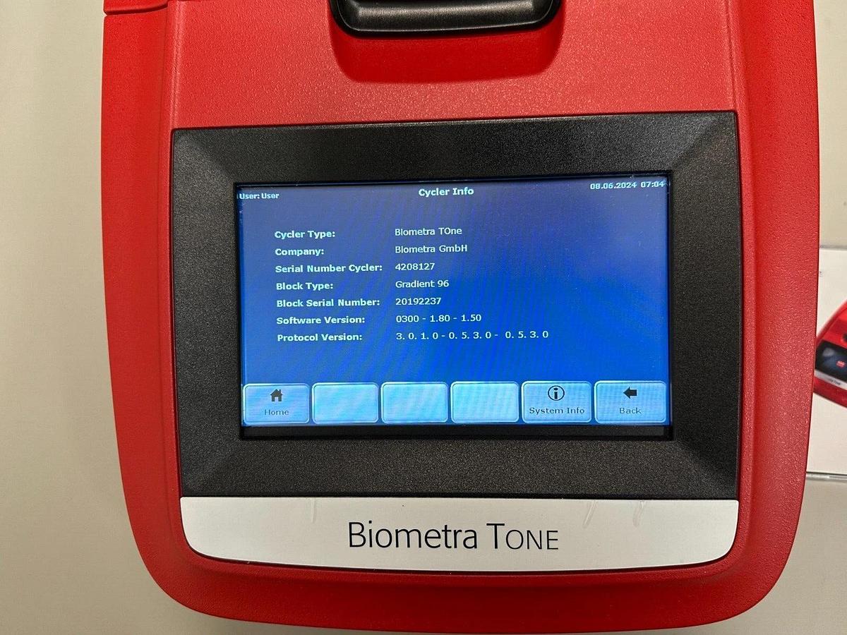 Used Analytik Jena Biometra TOne 96 Well 0.2 ml Gradient PCR Thermal Cycler