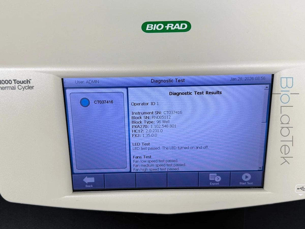 Used Bio-Rad C1000 Touch PCR Gradient Thermal Cycler with 96 well Fast module block