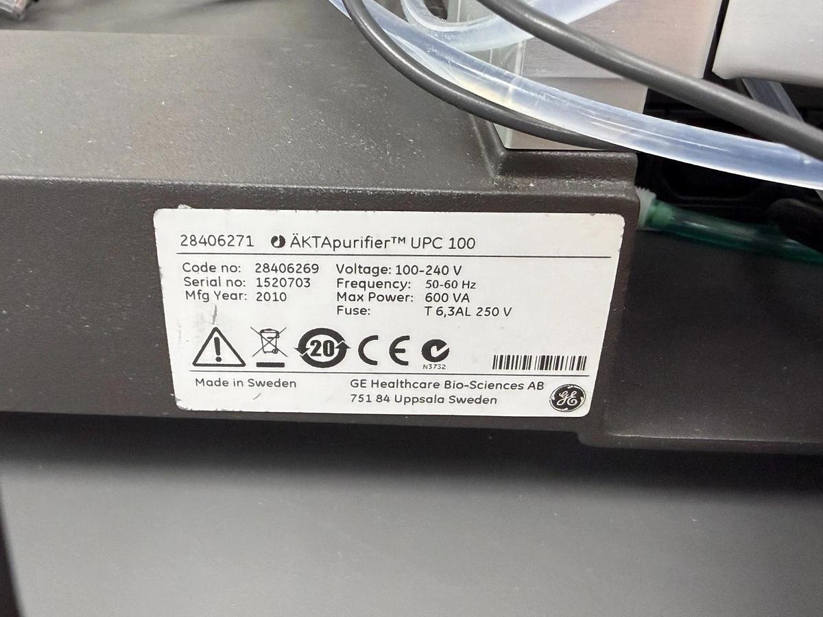 Used GE Cytiva AKTApurifier UPC 100 Protein Purification FPLC System | Akta Benchtop