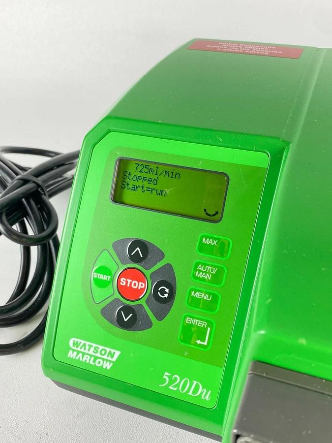 Used Watson Marlow 520DUN/L 220RPM Peristaltic Process Pump w/ Pumphead 15Z 715N V80