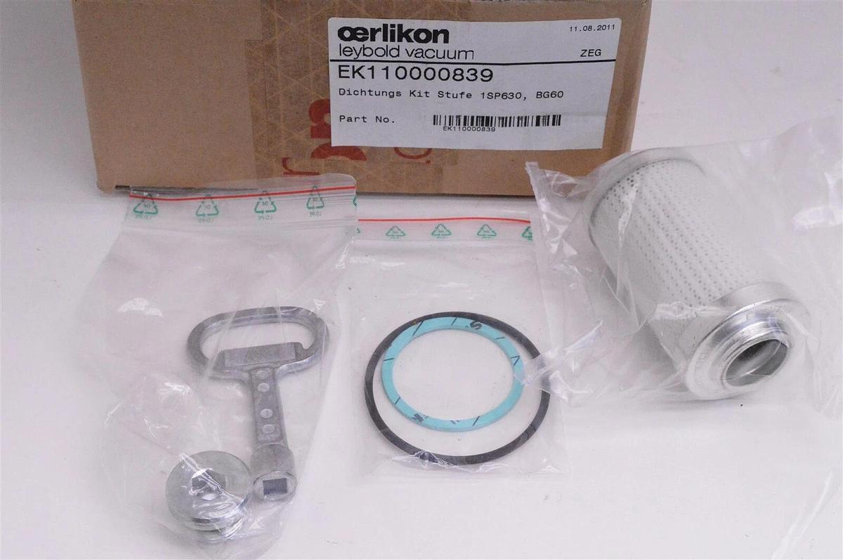 Used Leybold Oerlikon SP630 BG60 seal kit kit EK110000839