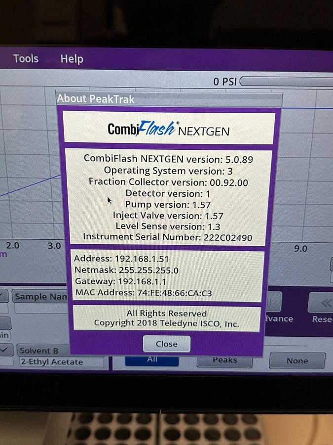 Used Teledyne Isco Combiflash NextGen 300+ Flash Chromatography System