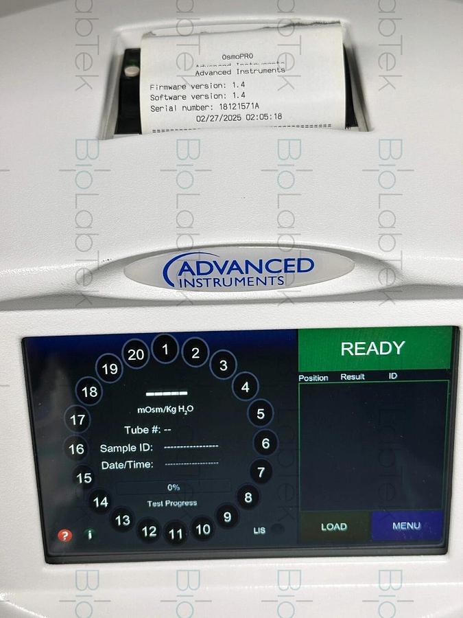Used Advanced instruments Osmo PRO multi-sample micro osmometer