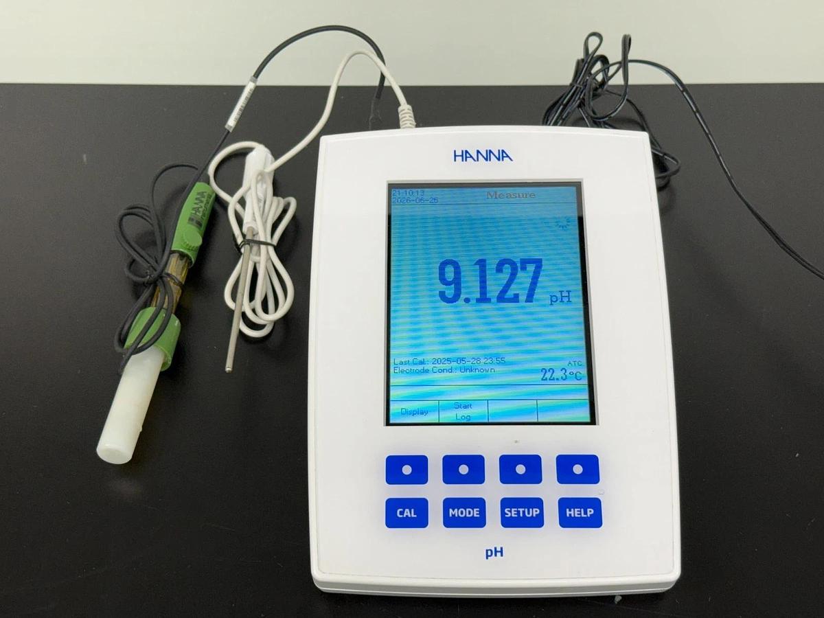 Used Hanna HI5221 Benchtop pH Meter Laboratory ORP Temperature Tester HI 5221