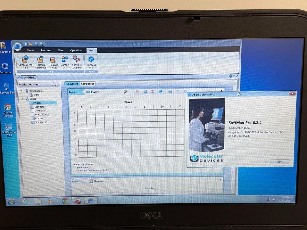 Used Molecular Devices SpectraMax M2 Multimode Microplate Reader w/pc & soft Pro 6.2