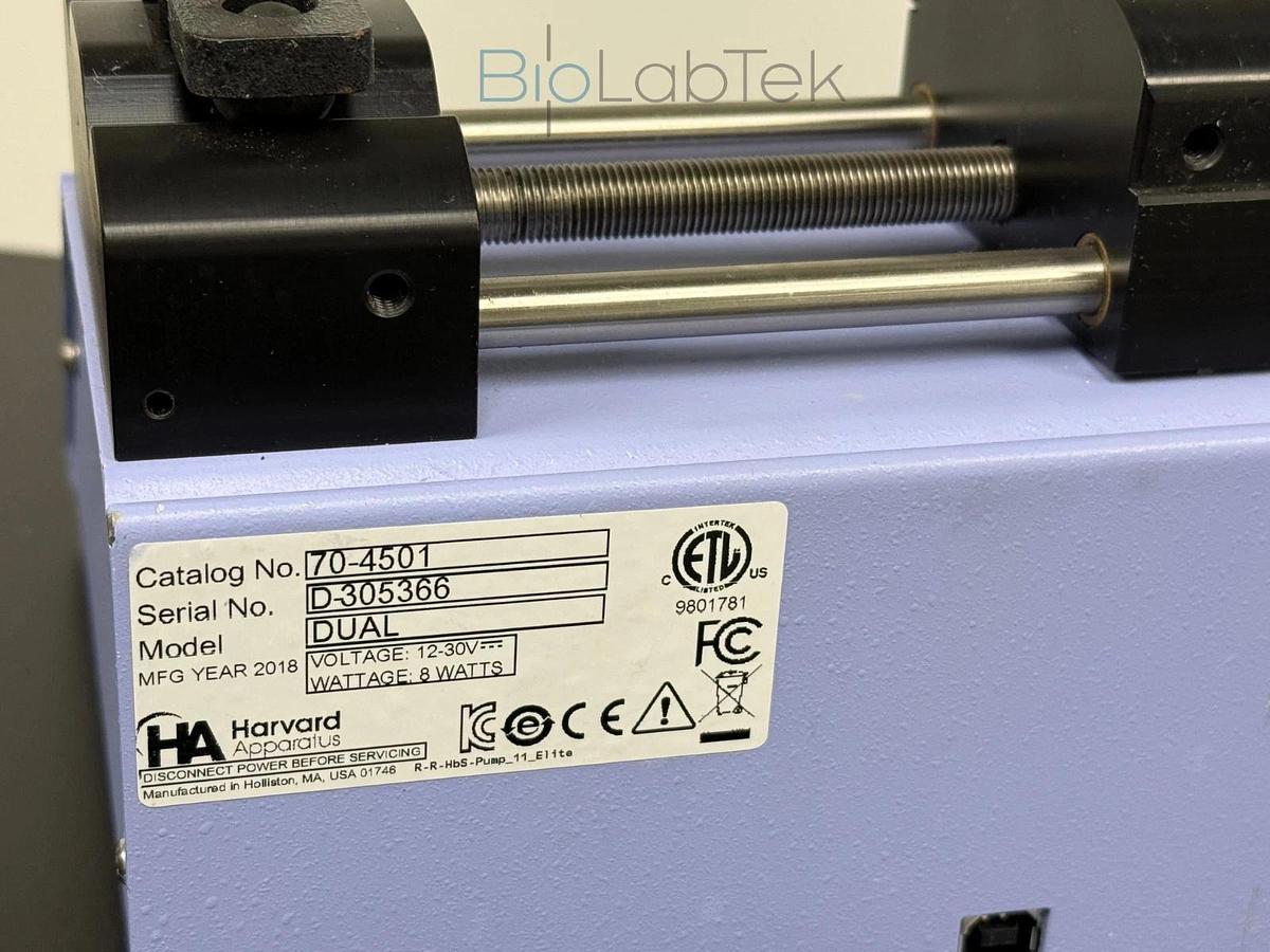 Used Harvard Apparatus touch dual Infusion syringe pump 11 elite