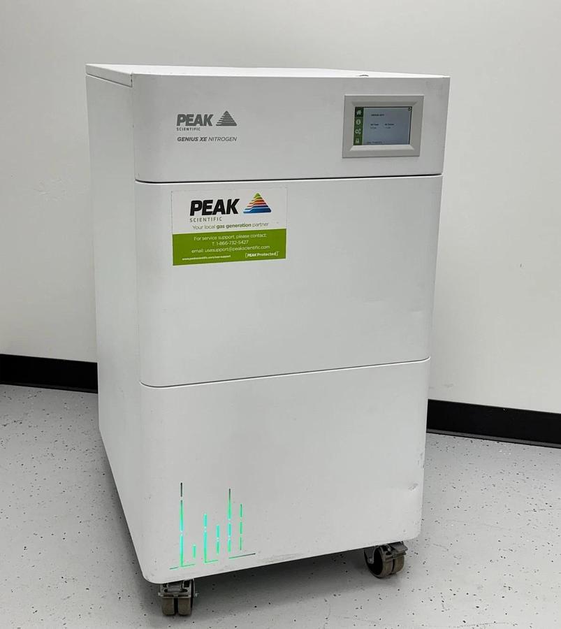 Used Peak Scientific Genius XE70 XE Mass Spectometer lab Nitrogen gas generator 70L