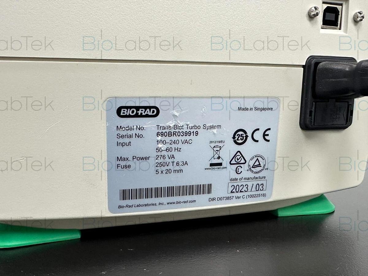 Used 2023 Bio-Rad Trans-Blot Turbo Transfer System 690BR with cassettes & warranty