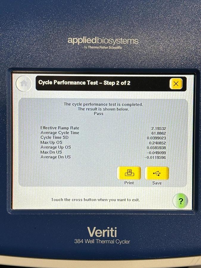 Used Thermo Applied Biosystems Veriti 384-well PCR Thermal Cycler 2018 w/Warranty