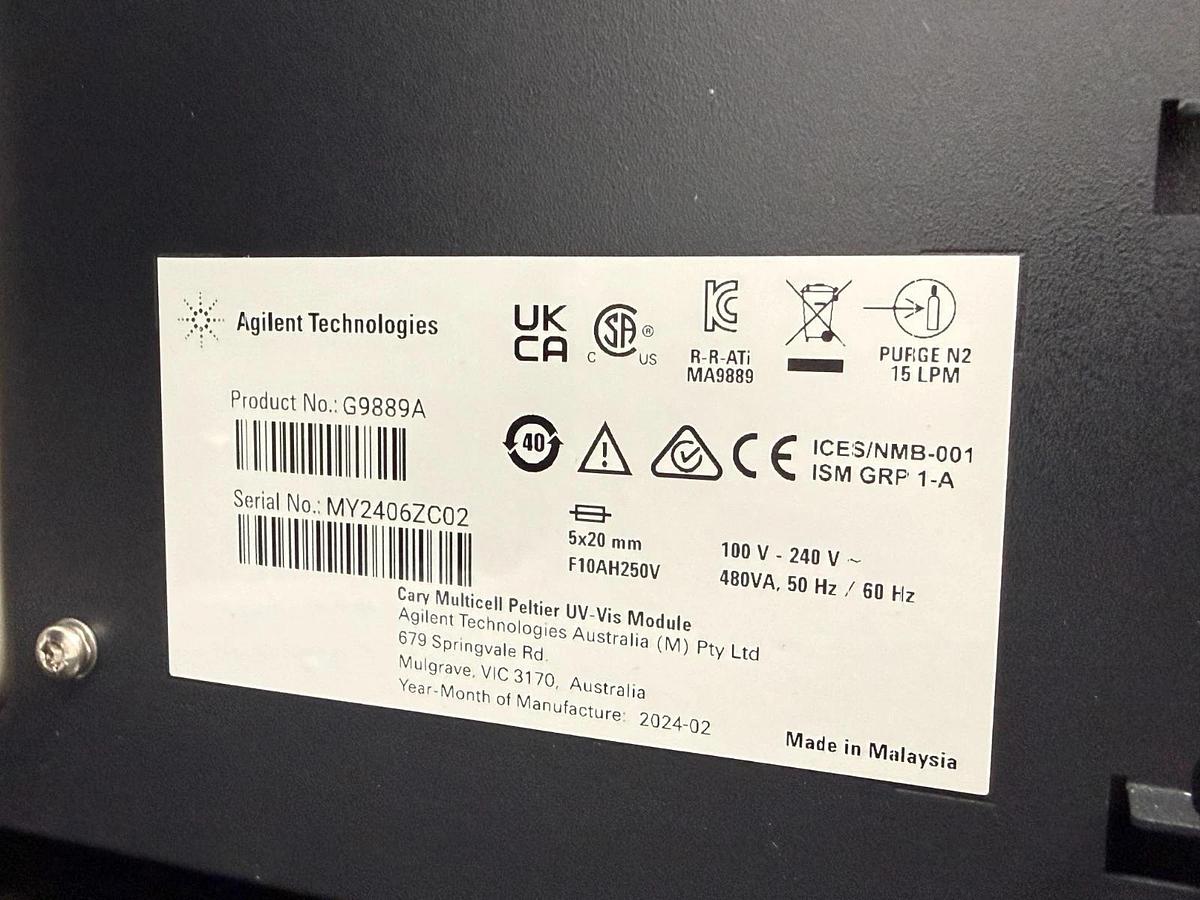Used Agilent Cary 3500 UV-Vis Spectrophotometer System w/ Multicell Peltier 2024