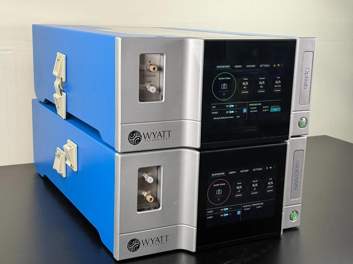 Used Wyatt Technology miniDAWN MALS & Optilab dRI Detector Pair | SEC-MALS HPLC