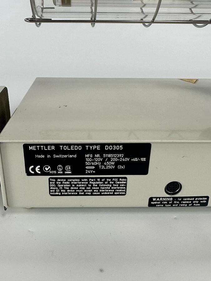 Used Mettler Toledo Glass Drying Oven D0305