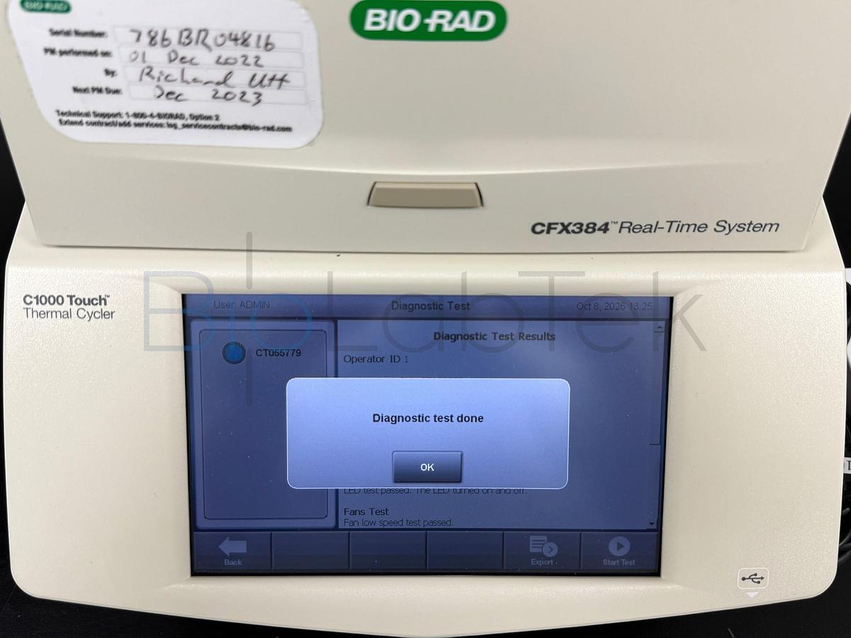 Used Bio-Rad CFX384 Touch Real-Time PCR Detection System | 287 Hours