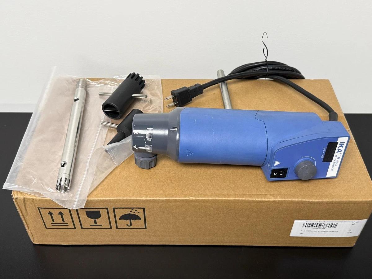 Used IKA T25 Digital ULTRA-TURRAX Homogenizer Disperser with 10-1500ml Tool & Stand