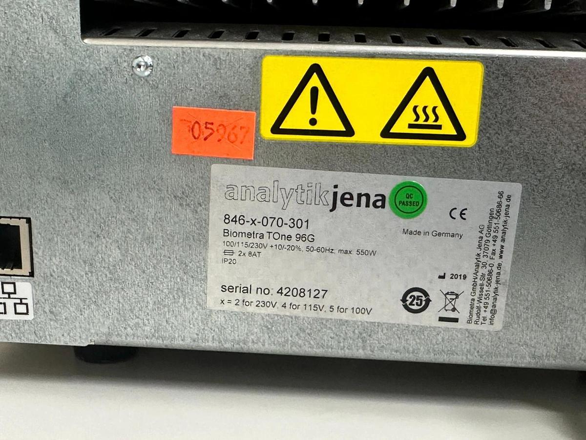 Used Analytik Jena Biometra TOne 96 Well 0.2 ml Gradient PCR Thermal Cycler