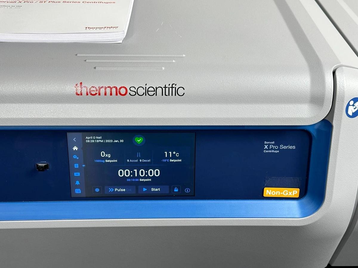 Used Thermo Scientific Sorvall X4R Pro MD Refrigerated Centrifuge with swinging rotor