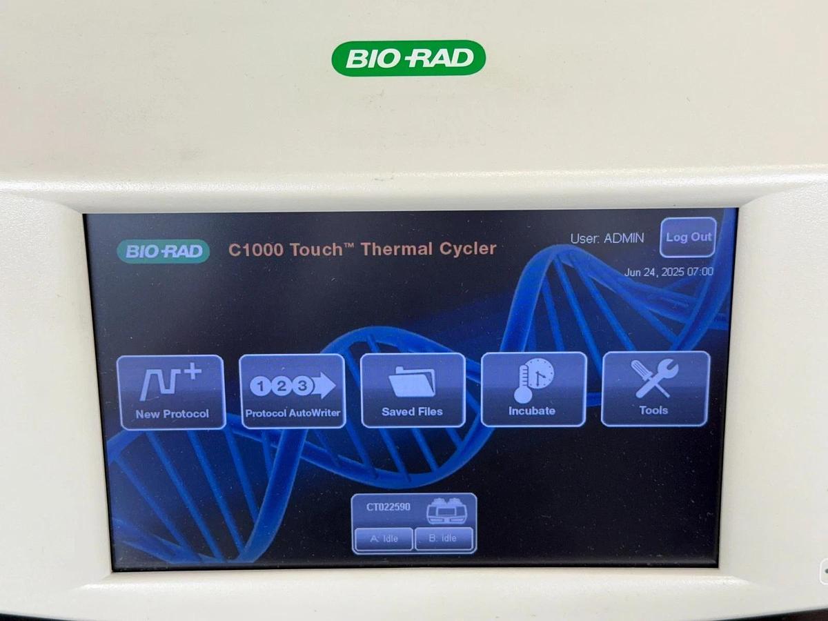 Used Bio-Rad C1000 Touch PCR Thermal Cycler w/ dual 48-well fast reaction block