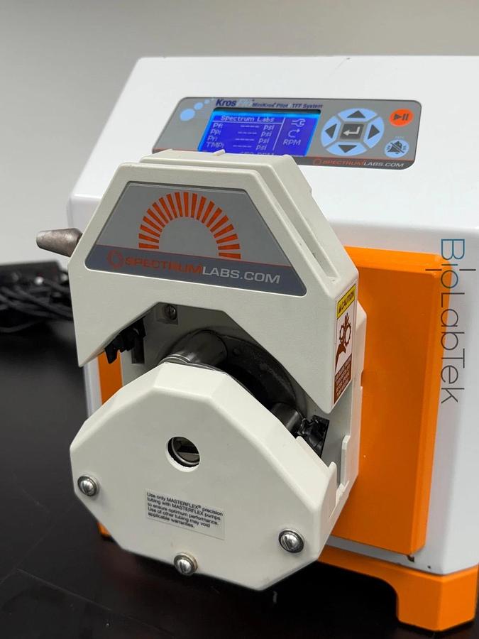 Used Spectrum Labs KrosFlo MiniKros Pilot TFF peristaltic pump with tube head