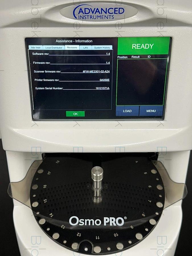 Used Advanced instruments Osmo PRO multi-sample micro osmometer