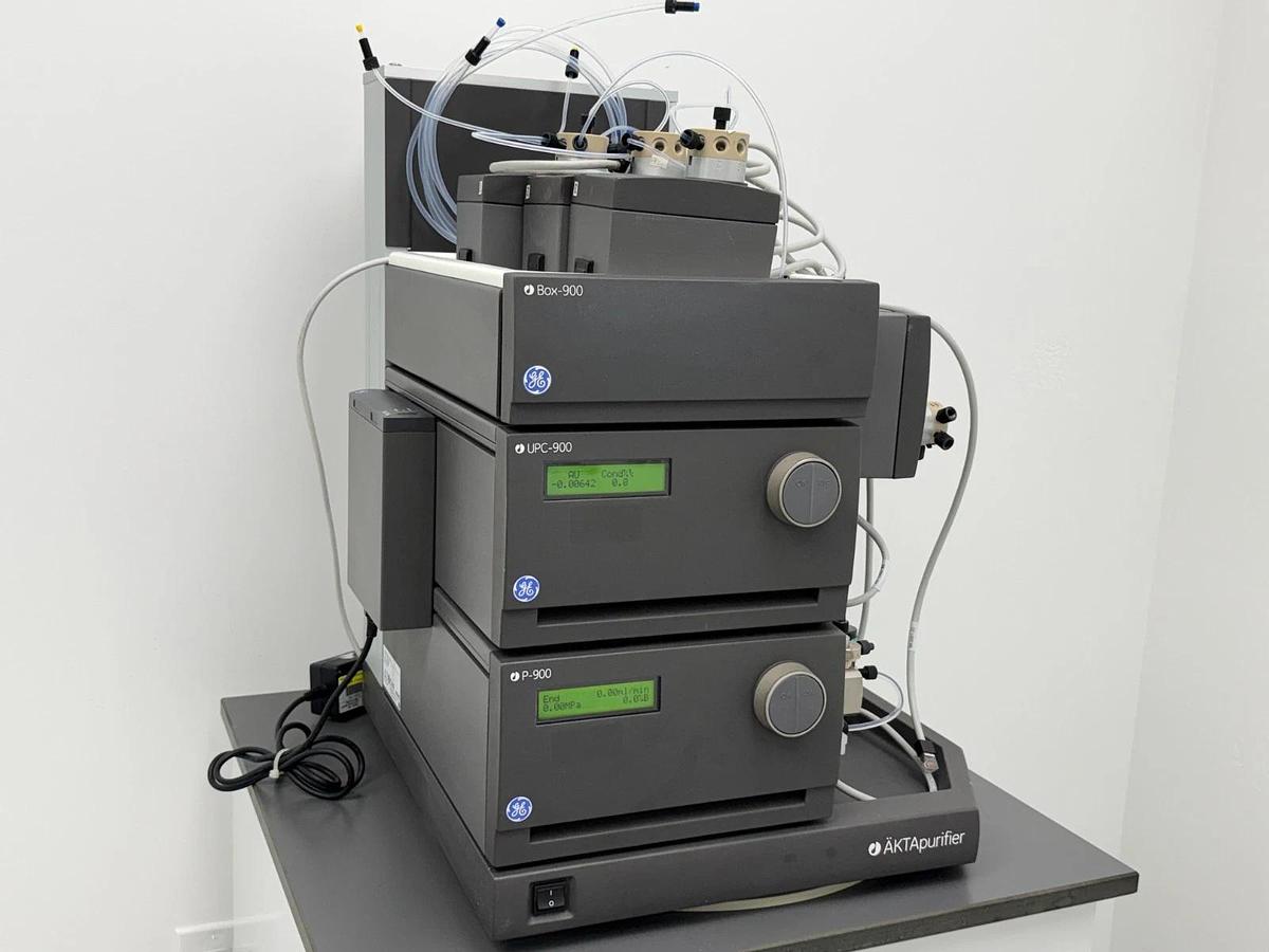 Used GE Cytiva AKTApurifier UPC 100 Protein Purification FPLC System | Akta Benchtop
