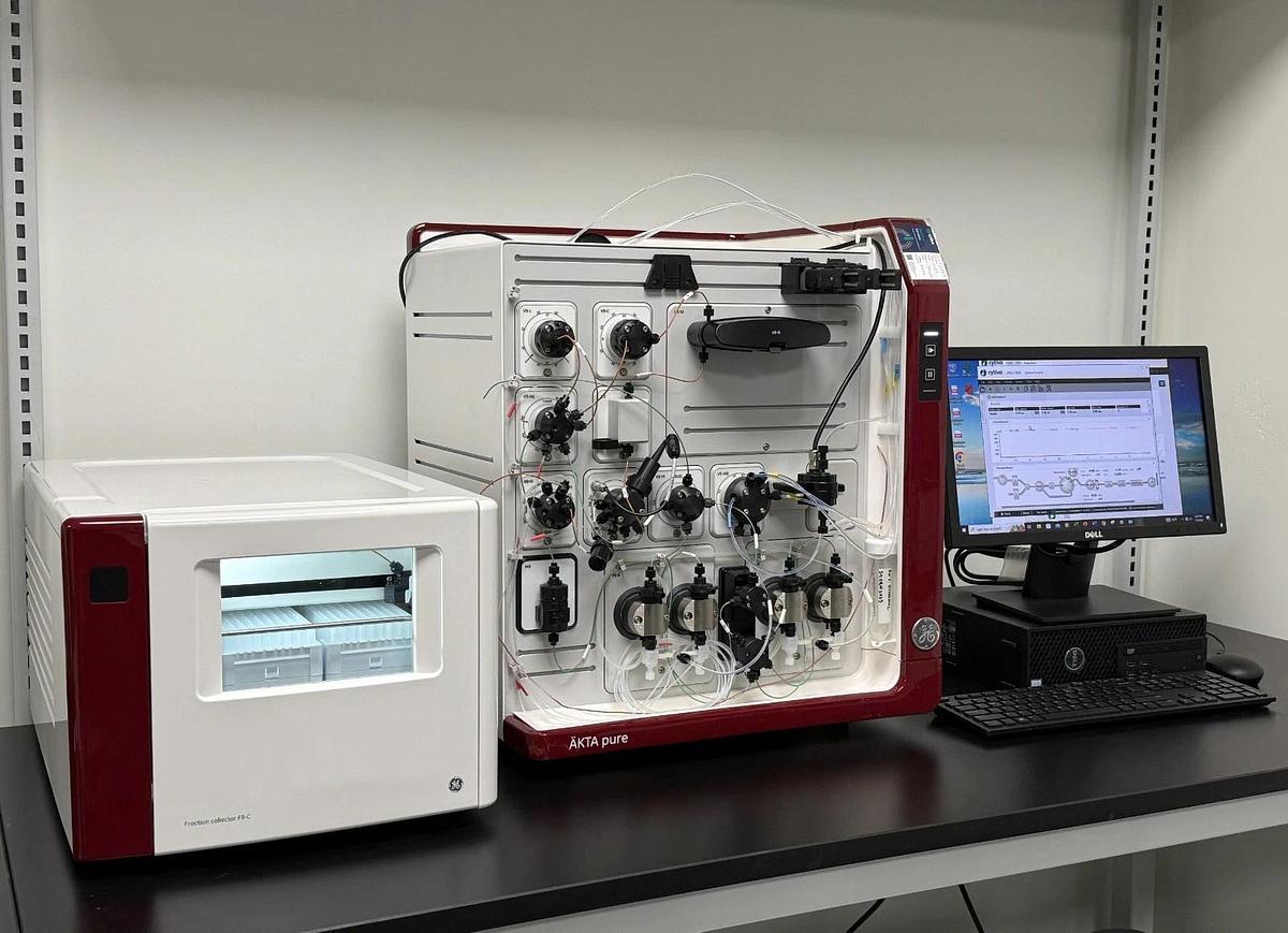 Used GE Cytiva AKTA Pure 25M FPLC Chromatography System + Frac/PC 2017