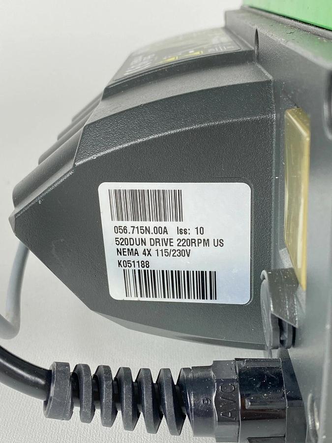 Used Watson Marlow 520DUN DRIVE 220RPM Peristaltic Process Pump w/ Pumphead NEMA 4X