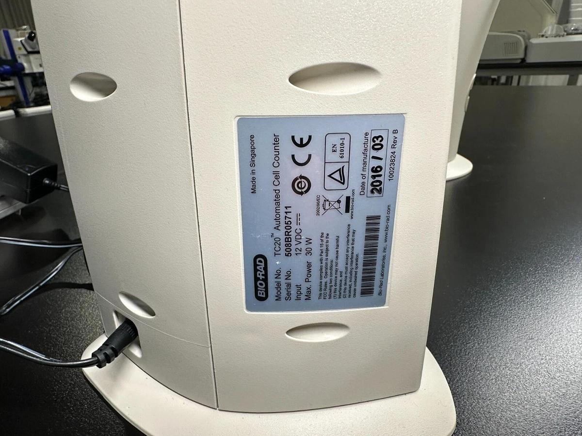 Used Bio-Rad TC20 Automated Cell Colony Counter Viability Analysis 508BR w/Warranty