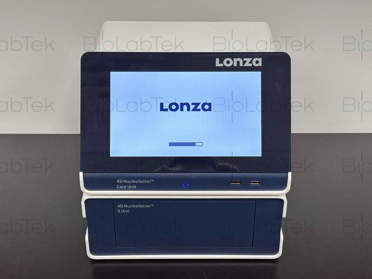 Used Lonza 4D Nucleofector Nucleofection Transfection System Core & X Unit combo