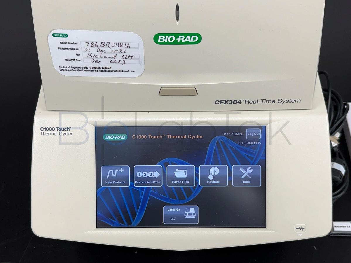 Used Bio-Rad CFX384 Touch Real-Time PCR Detection System | 287 Hours