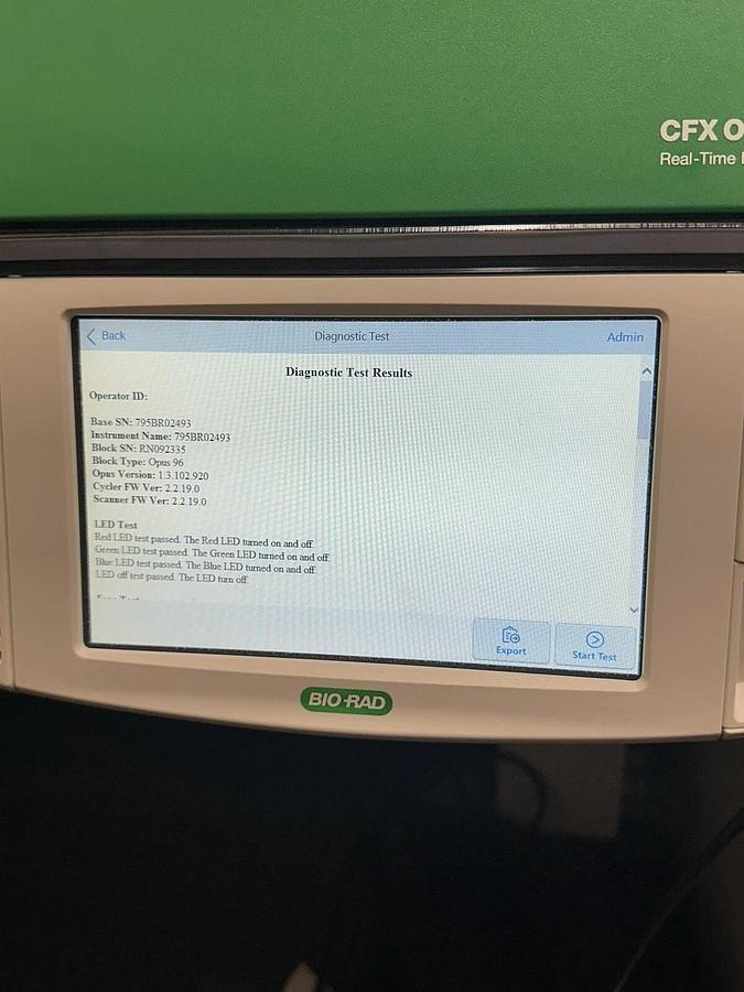 Used Bio-Rad CFX Opus 96 well Real-Time PCR System with Warranty