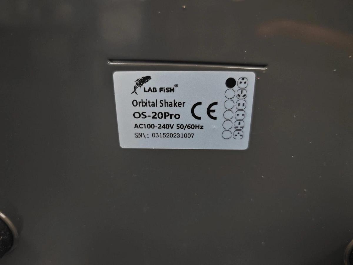 Used Joan LabLab Fish | Digital Orbital Shaker OS-20Pro | 10x10" 40-200RPM