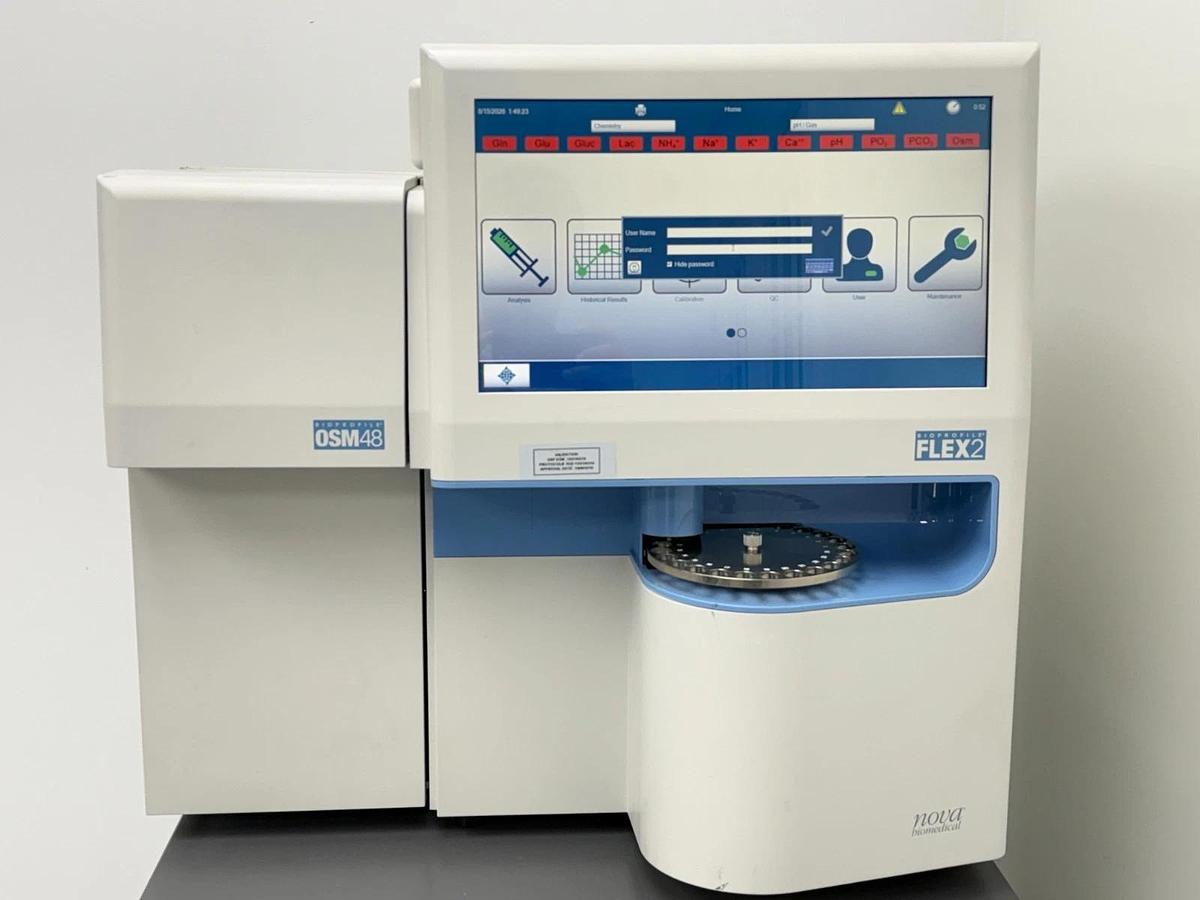 Used Nova Biomedical BioProfile FLEX2 Bioprocess Analyzer OSM48 | Osmolality pH Gas