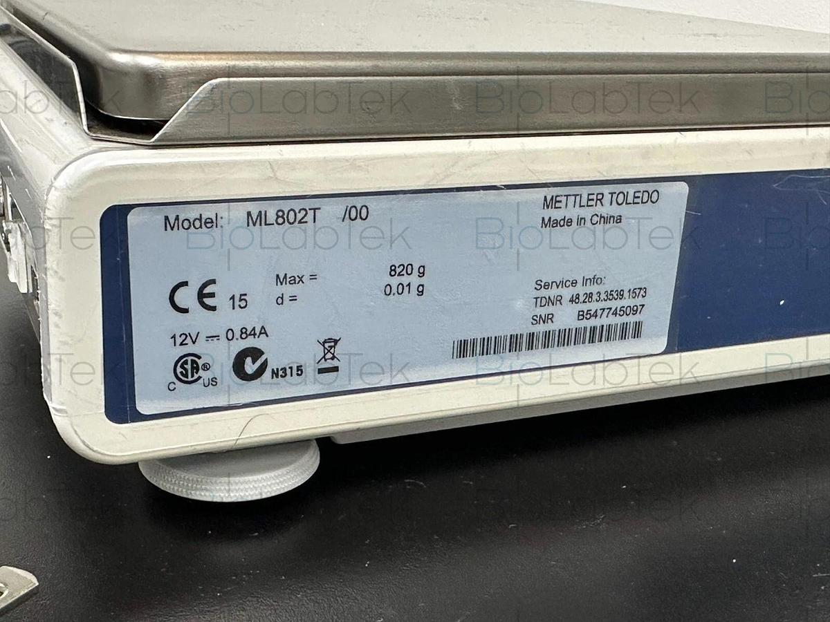 Used Mettler Toledo ML802T lab precision balance 820g w/warranty