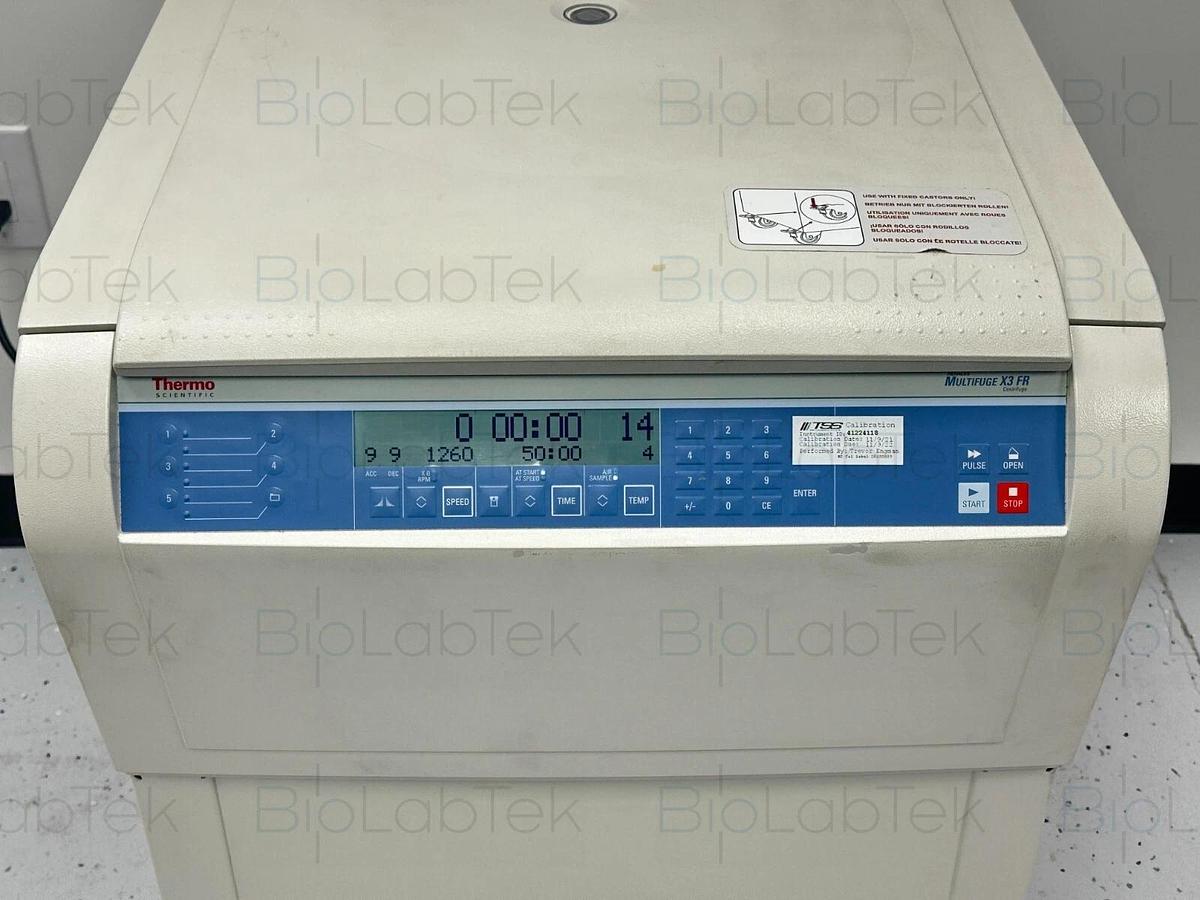 Used Thermo Heraeus Multifuge X3 FR floor centrifuge +Highplate 6000 Microplate Rotor