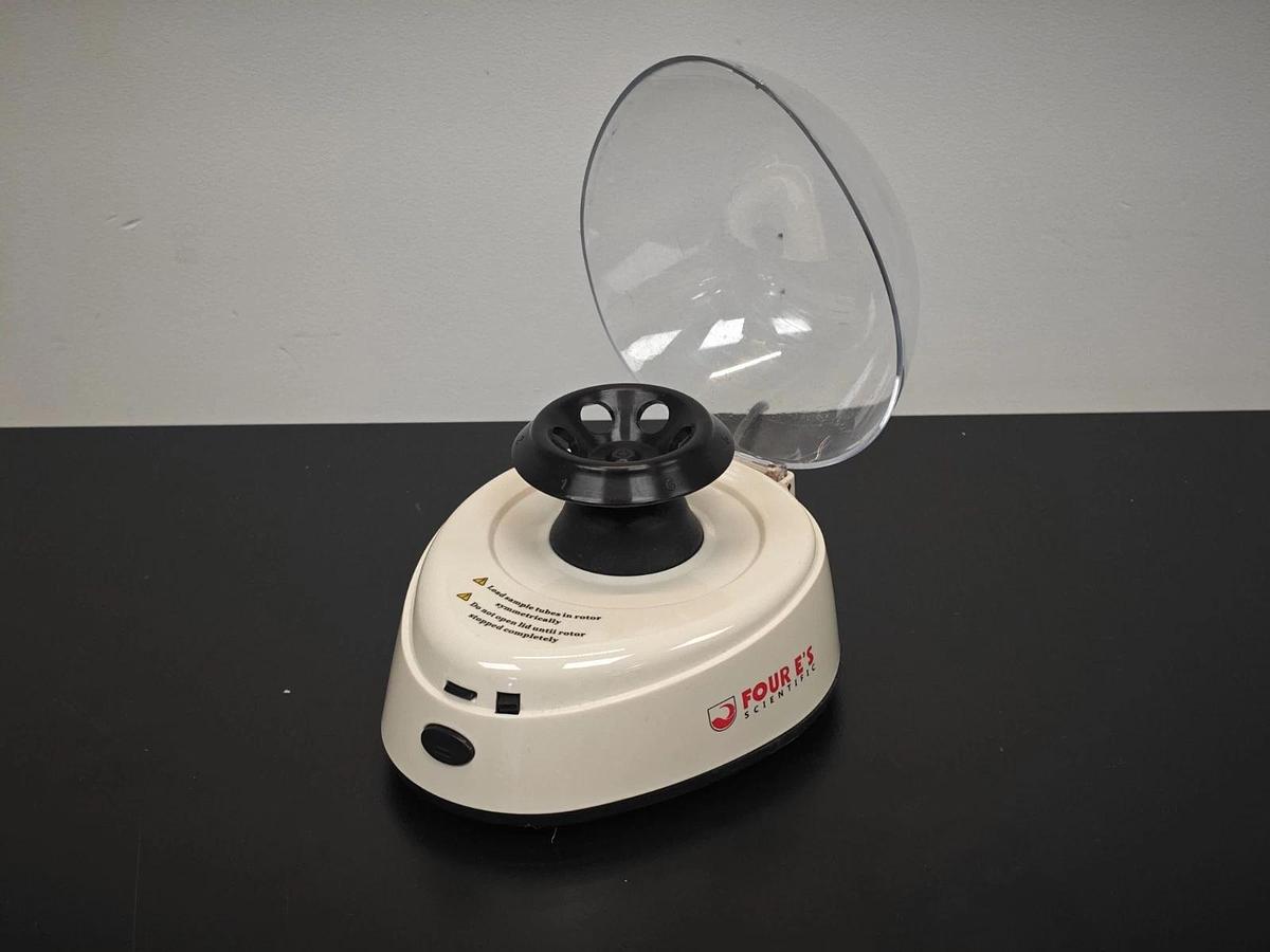 Used Four E's Scientific | ETmini Mini Centrifuge | Rated IP21 | 5400 rpm 2x rotors
