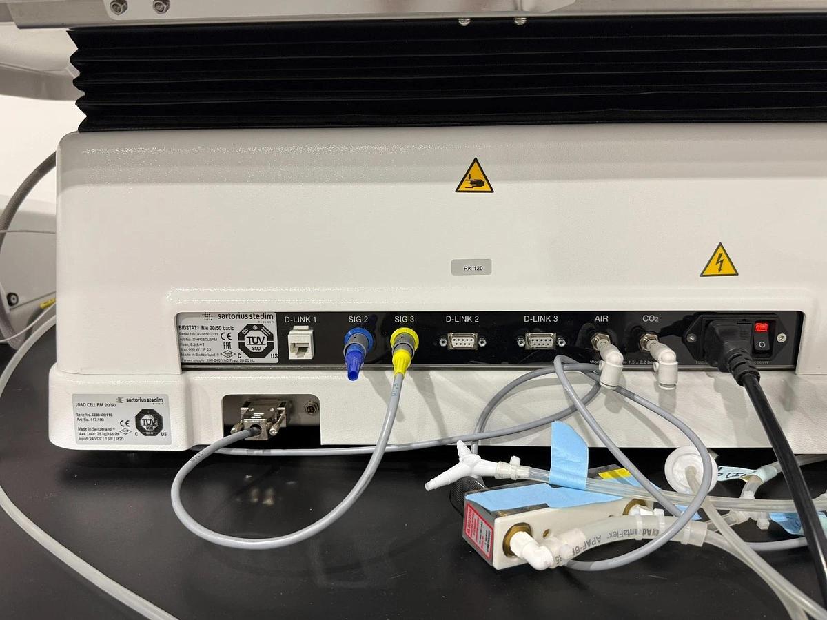 Used Sartorius Stedim BIOSTAT RM 20/50 Wave Rocker Mixing Bioreactor +20L & 50L Trays