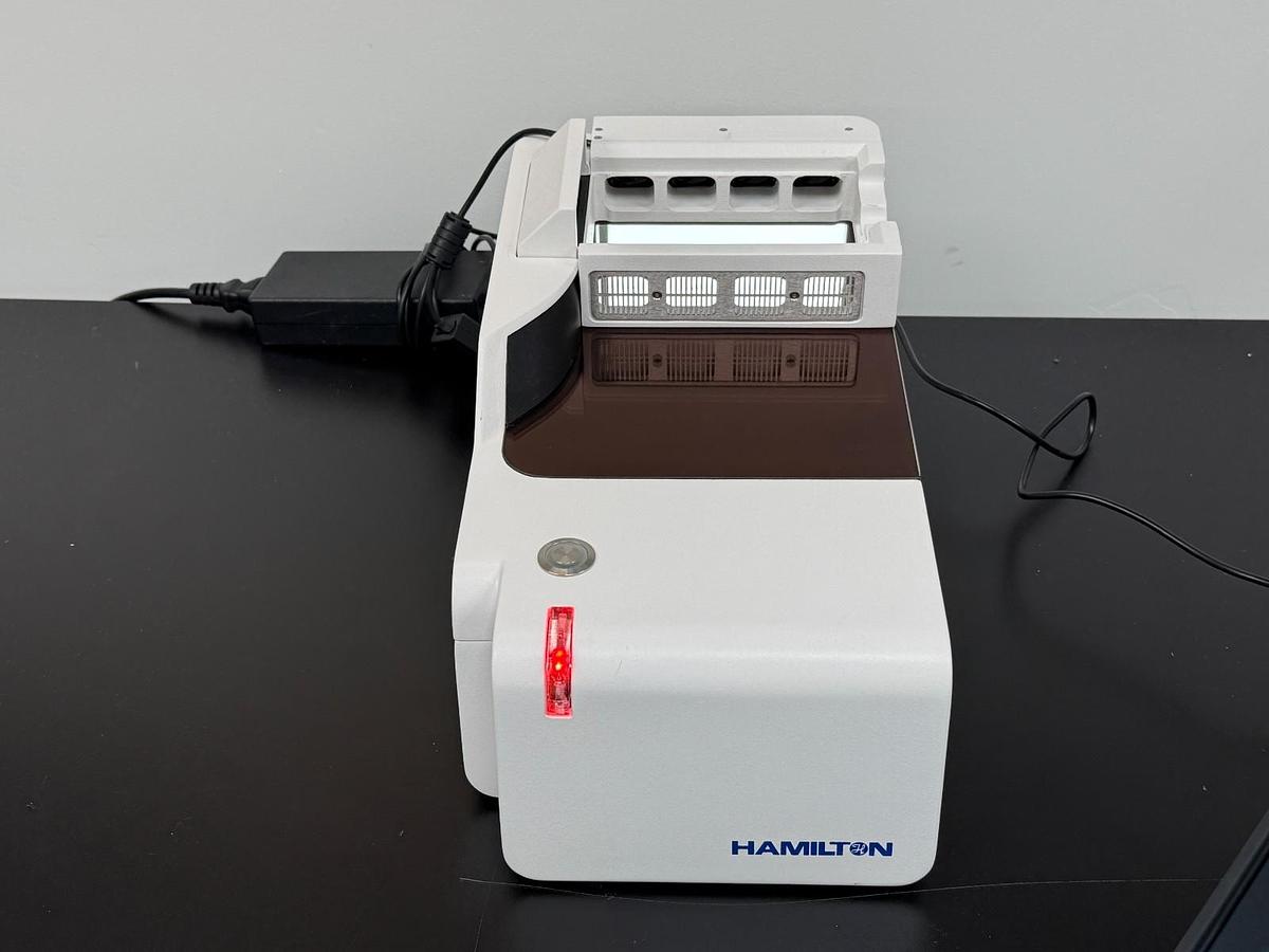 Used Hamilton LabElite 2D 1D Storage I.D. Tube Rack barcode scanner w/ColdScan Attach