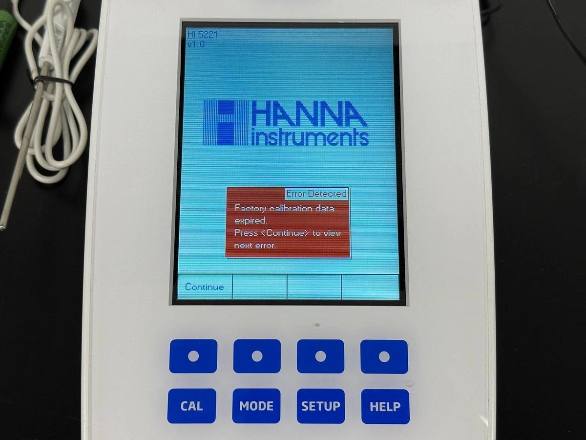 Used Hanna HI5221 Benchtop pH Meter Laboratory ORP Temperature Tester HI 5221