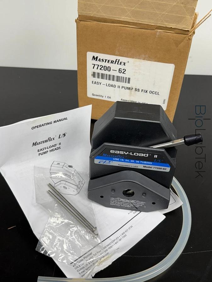 Used Cole-Parmer Masterflex L/S Easy-Load II Pump Head with SS Rotor 77200-62