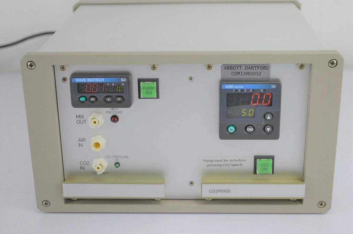 Used GE Wave Biotech Bioreactor system CO2MIX20 CO2 mix digital controller w/Warranty