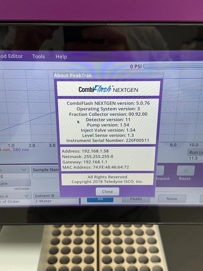 Used Teledyne Isco Combiflash NextGen 300+ Flash Chromatography System