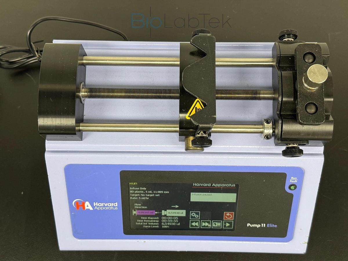 Used Harvard Apparatus touch dual Infusion syringe pump 11 elite