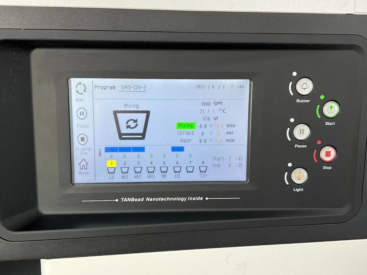 Used Taiwan Advanced Nanotech TANBead Nucleic Acid Extractor Maelstrom 9600 PCR 96